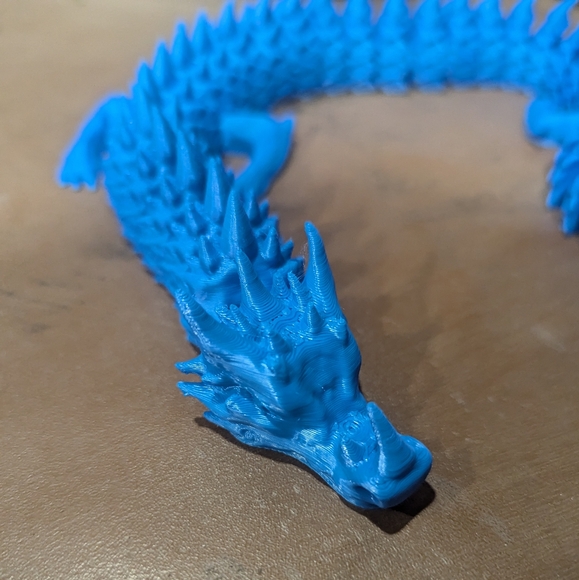 3D Printed Dragon Blue PLA - Picture 5 of 7